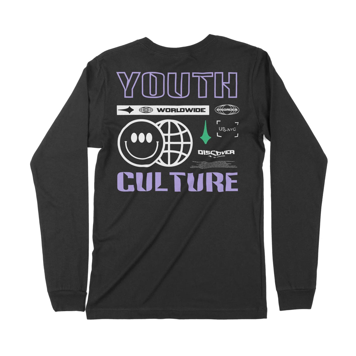 Youth Culture | Back Print | Long-Sleeve T-Shirt | Premium Quality Str Chroma Clothing