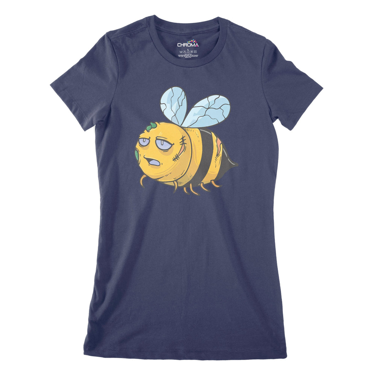 Zom-Bee Women's Classic Fitted T-Shirt | Premium Halloween Clothing Chroma Clothing